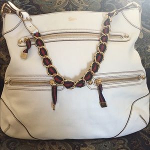 Authentic Gucci white hobo purse